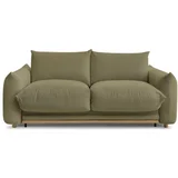 Bobochic Paris Zelena sklopiva sofa 214 cm Ernest –