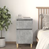 vidaXL Nočna omarica betonsko siva 40x35x70 cm | Shoptok.si