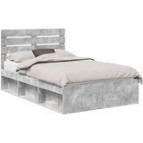  Konstrukcija postelje Beton 120 x 200 cm Masivno borovo les, (5000103015) | Shoptok.si