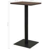 vidaXL Bistro stolić pepeljasti 50 x 50 x 107 cm | shoptok.hr