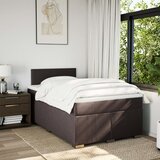  Krevet box spring s madracem tamnosmeđi 120 x 190 cm od tkanine | shoptok.hr
