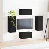  Komplet TV omaric 2 pcs Črna Konstruiran les, (5000132485) | Shoptok.si