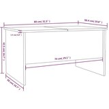 vidaXL stolić za kavu boja betona 80x50x42,5 cm konstruirano drvo | shoptok.hr