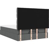  Otomanski krevet s madracem i LED tamnosivi 140x200 cm tkanine | shoptok.hr