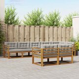  Set vanjskih sofa 8 kom. Prirodna i svjetlosiva | Eponuda.com