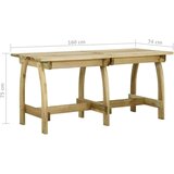 vidaXL Vrtni stol 160 x 74 x 75 cm od impregnirane borovine | shoptok.hr