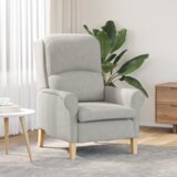  Svjetlosiva fotelja Svjetlosiva Tkanina Standard Ergonomska | shoptok.hr