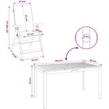  7-dijelni vrtni blagovaonski set Prirodna Čvrsto drvo akacije | shoptok.hr