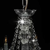 Luster s perlama srebrni 12 žarulja E14 | shoptok.hr
