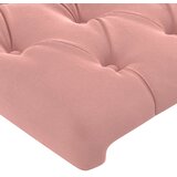  LED uzglavlje ružičasto 203x16x118/128 cm baršunasto | shoptok.hr