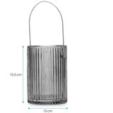 AmeliaHome Zelena steklena vaza (višina 15 cm) Lanate – | Shoptok.si