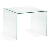 Kave Home Steklena stranska mizica 60x60 cm Burano – Cene
