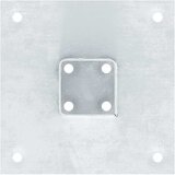  Postolja za stupove kvadratna 12 kom 46x46 mm pocinčani čelik | shoptok.hr