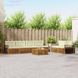 Set vanjskih sofa 7 kom. Prirodna i krem | shoptok.hr
