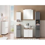 Stylife Omarica Za Pod Umivalnik Jelda, Bela, Barva Hrasta | Shoptok.si