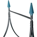  Vrtni obok temno zelen 120x38x258 cm železo, (20758622) | Shoptok.si