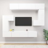 vidaXL 8-dijelni set tv ormarića bijeliod konstruiranog drva Cijene