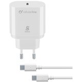Cellular Line usb-c hišni polnil. kit usb-c/usb-c 25W črn Cene
