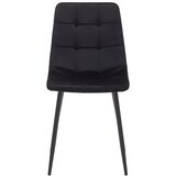 Bessagi Home stol ria, črna, žamet | Shoptok.si