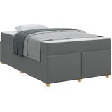 Krevetna konstrukcija Tamno siva 120 x 190 cm tkanina | shoptok.hr