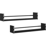  Polica na zidu Zidne 2 pcs Crni hrast 80 x 16 x 14 cm | shoptok.hr