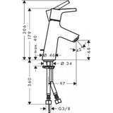 Hansgrohe Baterija za lavabo HANSGROHE TALIS S 80 (72010000) | ePonuda.com