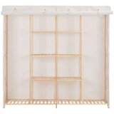 vidaXL Garderobna omara iz blaga 173x40x170 cm bela | Shoptok.si