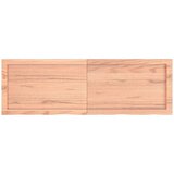  Kupaonska radna ploča svjetlosmeđa 120x40x(2-6) cm masivno drvo | shoptok.hr