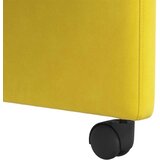  Blagovačke stolice s kotačima 2 pcs Žuta 58 x 65 x 98 cm Baršun | shoptok.hr