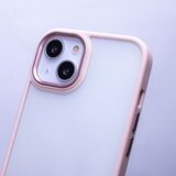 Onasi satin silikonski ovitek za iPhone 14 6.1 - prozorno roza | Shoptok.si