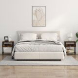  Noćni Ormari 2 pcs Dimljeni hrast 38 x 30 x 48 cm | shoptok.hr