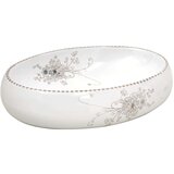 Nadgradni Nadpultni umivalnik bel ovalen 59x40x15 cm keramika | Shoptok.si