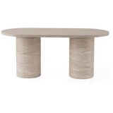 Hanah home trpezarijski sto hermes 2921 travertin | ePonuda.com