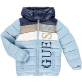 Guess Puhovke HOODED PADDED LS PUFFER W/ZIP Modra Cene