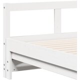  Dnevni krevet bez madraca bijeli 90 x 200 cm masivna borovina | shoptok.hr
