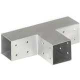  Spojnici za stupove u T-obliku 4 kom pocinčani metal 71 x 71 mm | shoptok.hr