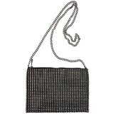 Pull&Bear Torba za čez ramo črna / srebrna | Shoptok.si