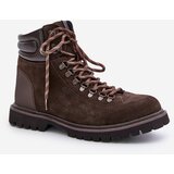 Big Star Suede insulated ankle boots trappers men's Hi-Poly System brown | shoptok.hr