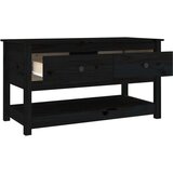  Stolić za kavu crni 102x49x55 cm od masivne borovine | shoptok.hr