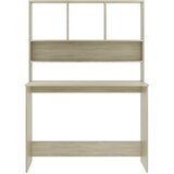  Radni stol s policama boja hrasta sonome 110x45x157 cm iverica | shoptok.hr