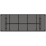 Vrtni set za objed 9 kom. Crna poliratan 240 x 90 x 75 cm | shoptok.hr