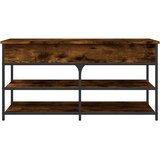  Klupa za cipele boja dimljenog hrasta 100x42,5x50 cm drvena | Eponuda.ba
