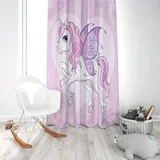 Dečiji draper unicorn roze (jedno krilo) - 140x250cm, D-039