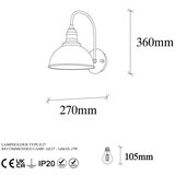 Opviq lights Crna zidna lampa ø 21 cm Varzan – | shoptok.hr