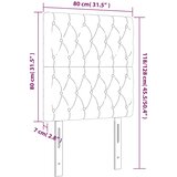  LED uzglavlje tamnozeleno 80x7x118/128 cm baršunasto | Eponuda.com