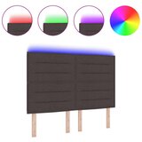  LED uzglavlje modernog dizajna tamnosmeđe boje 160 cm tkanina | shoptok.hr