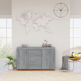 vidaXL Komoda siva sonoma 120x36x69 cm konstruiran les Cene