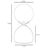 Opviq 8898-3 whiteblackwalnut table lamp | ePonuda.com