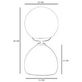 Opviq Cameron stolna lampa, smeđe-bijela | Eponuda.ba