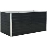 vidaXL Dvignjeno cvetlično korito antracitno 160x80x77 cm jeklo Cene
